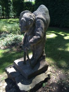 A "grotesque" guarding the al fresco theater